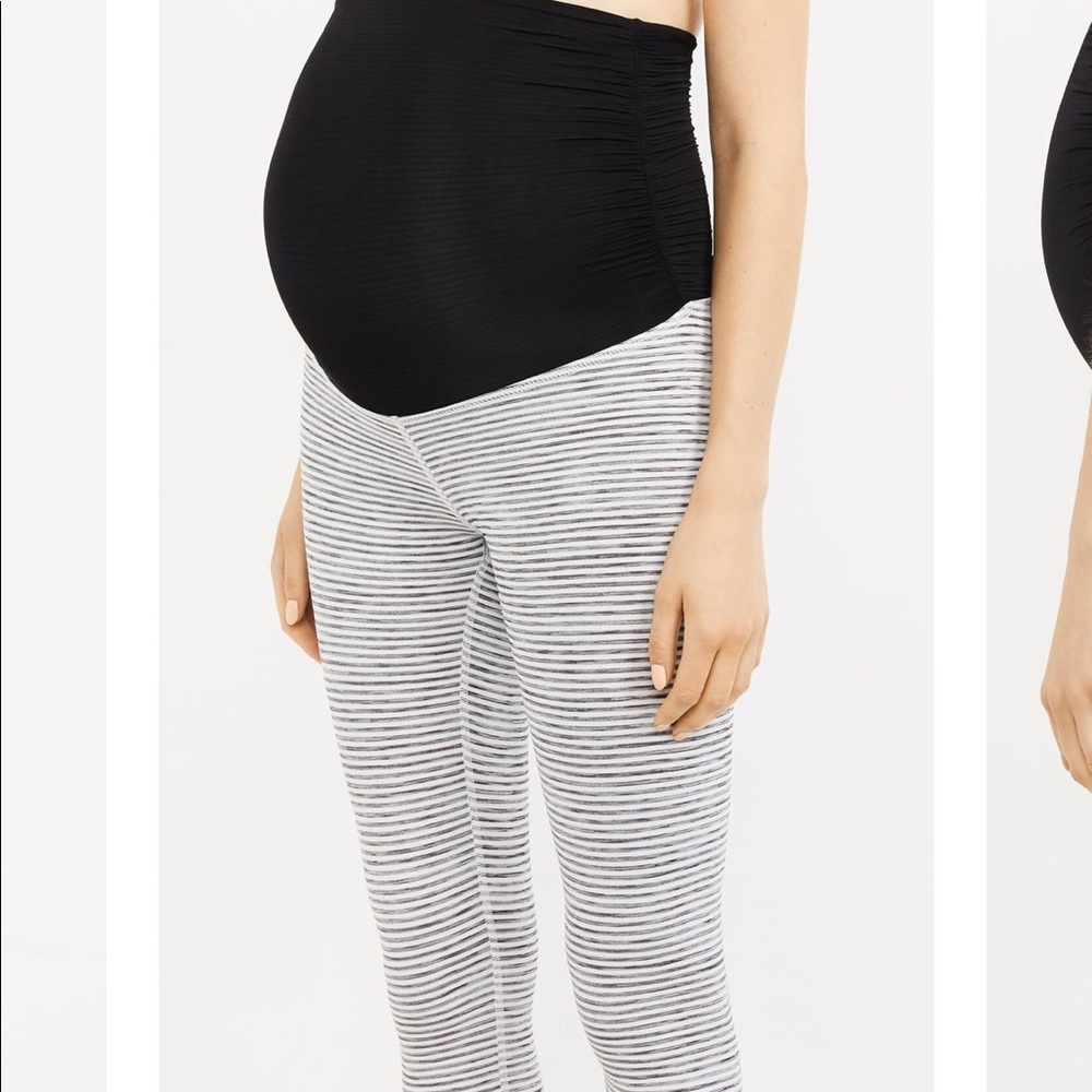 Beyond the Bump striped maternity leggings